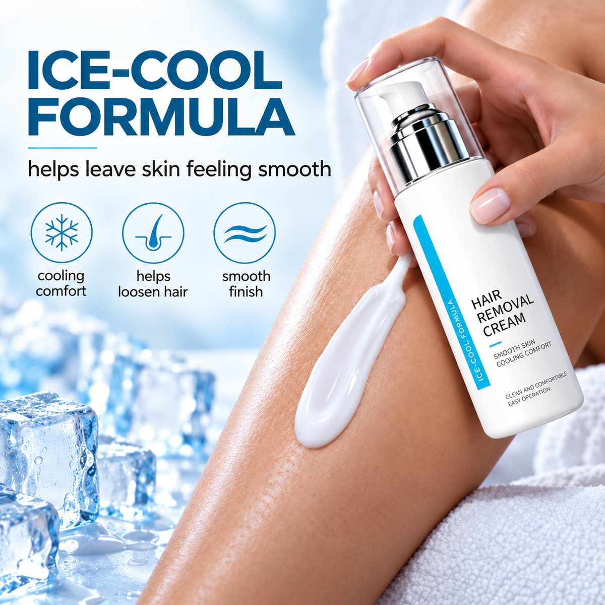 🌸 Ice-Cooling Hair Removal Cream – instantly soothes sensitive skin ...